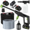 OSKOPWRC Cordless Pressure Washer, 500PSI Portable Battery Powered Pressure Washer, 21V Power Cleaner with 2 Batteries, Charger, 6-in-1 Adjustable Nozzles, Car washer for Car Floor Wall Fence Cleani