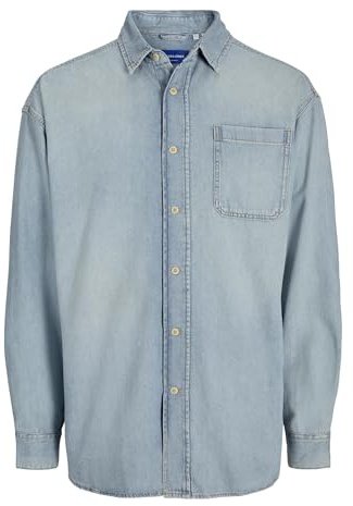 JACK & JONES Male Jeanshemd Wide Fit Jeanshemd