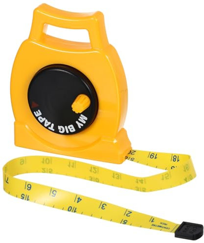 KITANDOVE 1stk Maßband Für Kinder Kinderhandwerk Kinder Lernen Tapeline Kinder Spielen Maßband Tapeline Lernen Kinder Codieren Spielzeug Bau Maßband 25 Fuß Meter Teleskopisch Yellow Plastik