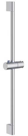MORADO Asta Doccia 70cm,Set Asta Doccia Saliscendi con Supporto Soffione Regolabile,Cromo