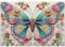 Sutinban 1000 Teile Puzzle für Erwachsene Beaded Rainbow Butterfly 50x70 cm Farbverlauf-Schmetterling Jigsaw Puzzles Entspannend & Herausfordernd 1000 Teile Geschenkidee für Puzzlefans ab 14 Jahren