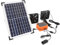 Luocute 10W Solar Angetriebener Dual -Metal -Schalen -Ableitungs -Lüfter -Kit mit 4400 -mAh -Akku und Controller für Hühnerkoops, Gewächshäuser, Schuppen, Haustierhäuser und Fenster,