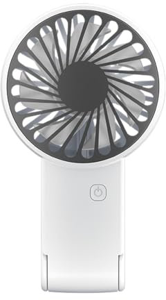 Portable Fan – Lightweight Battery Operated Mini Air Circulator with Foldable Stand and 3 Speed Settings for Personal Comfort| Quick Drying Lash Fan Dryer for Eyelash Extensions, Ideal for Men Women S