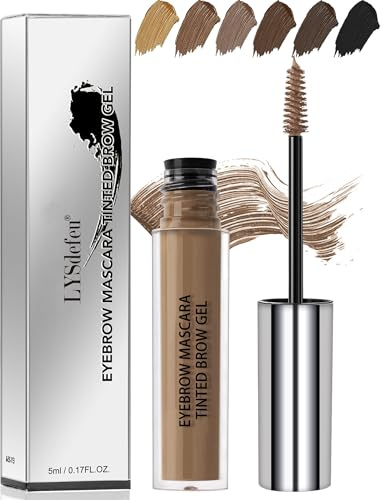Brown Eyebrow Gel Tint,Long Lasting Waterproof Eye Brow Dye Glue for Women | Tinted Eyebrow Gel, Smudge-Proof Eye Brow Tinting, Color Liquid Mascara Brow Filler Stain, Thanksgiving Christmas Eye Makeup