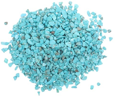 Cabilock Türkisfarbene Aquariendeko Steine 5-7mm 2 x 100g Naturkies Für Fischtank Selbstgemacht Schmuckzubehör Und Aquarium Landschaftsgestaltung