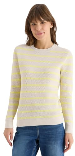 Cecil Damen Gestreifter Strukturpullover
