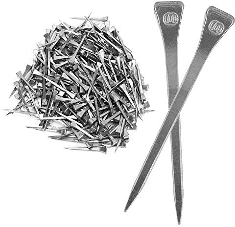 Annadue 250PCS E6 Chiodo a Ferro di Cavallo Picchetto per Zoccolo in Acciaio, Chiodo per Zoccolo di Cavallo per Strumento da Maniscalco, Accessorio a Ferro di per la Cura degli Equini