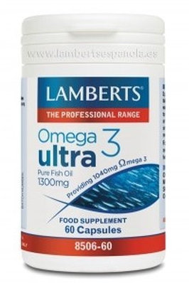 Lamberts Omega 3 Ultra Pure Fish Oil 1300mg 60 Capsules