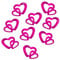 Oblique-Unique® 100 Stk Deko Doppel Herzen - Farbwahl (Pink)