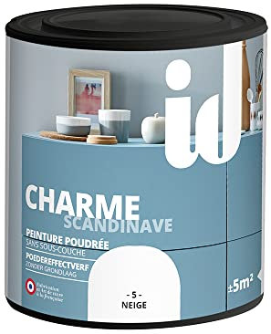 Peinture meubles et boiseries CHARME 500ML NEIGE - ID Paris