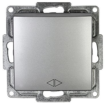 Schalterprogramm Gunsan Visage silber (Kreuzschalter)