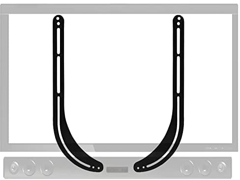 suptek Universal Soundbar Brackets, Sound Bar Speaker Mount for 32”-70” TV, Fits Most Soundbar at Rear up to 15KG, Mounting Above or Below TV SBR201