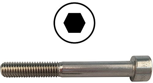 D´s Items® | Zylinderkopfschrauben - M1,6x5 - DIN 912 - Edelstahl A2 - [2 Stück] - | Zylinderschrauben mit Innensechskant-Antrieb | Innensechskantschrauben V2A