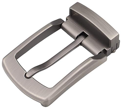 McFanBe 32-35 mm (1,37 Zoll) Alu Gürtelschnalle Einzackige quadratische Ersatzschnalle (Grau04)