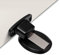 PHOEWON Strong Magnetic Door Stopper Metal Door Stop Heavy Duty Door Catch with 3M Self Adhesive Conceal Screws Floor Mounted, 2pcs, Black