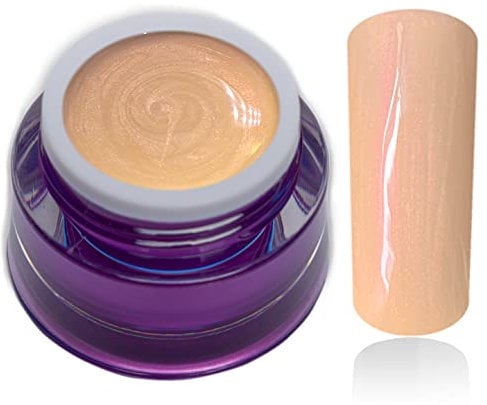 Nailsfactory Gel UV pour ongles Orange pastel nacré abricot 1 x 5 ml