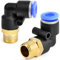 ERGAOBOY 2 Stück 10mm Rohr AD x 1/4 BSP Außengewinde, gerade SteckArmaturen (PL10-02)