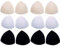 6 paia di inserti per reggiseno push up per reggiseno sportivo, costume da bagno e bikini, inserti triangolari, 3 colori, 13 x 13 cm