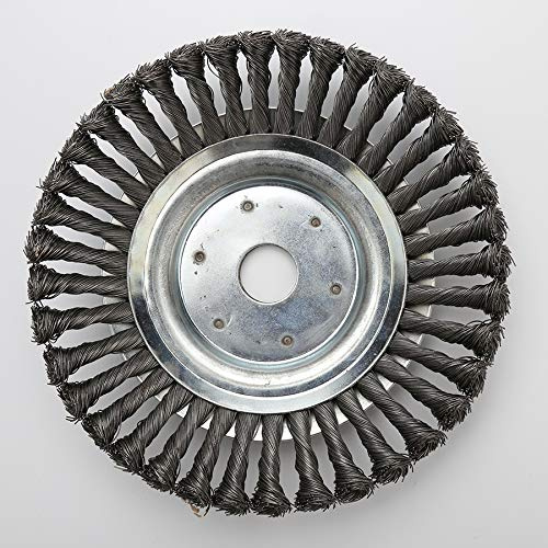 Vuggsner Unkrautbürste 200 x 25.4 mm Weed Brush Round Brush, Professional Brush Cutter Wild Herb Brush für Freischneider