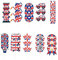 QQOO 30Pcs Union Jack Cake Toppers-Royal Queen's Platinum Jubilee Decor British UK Cake Toppers,Queen Party Cake Toppers,Great Britain Flag Cupcake Cake Decor,Cake Topper Jubilee Decor