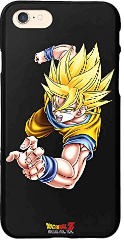 Personalaizer iPhone 7-8-SE 2020 Hülle - SE 3 (2022) Schwarz mit einem Dragon Ball Z Goku SS1 Special Design