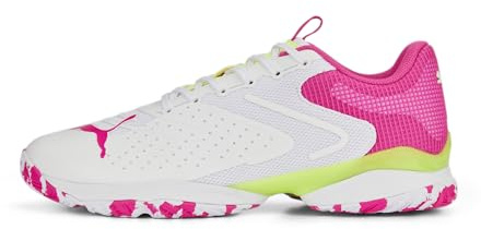 PUMA Unisex Solarattack RCT Tennisschuh, Puma White Ravish Fast Yellow, 44.5 EU