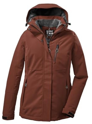 Killtec Damen Outdoorjacke Funktionsjacke mit abzippbarer Kapuze KOW 140 WMN Jckt wasserdicht, Winddicht, atmungsaktiv 00544-herbstlaub 44