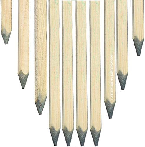 Suinga Lot de 20 POTEAU TUTEUR EN BOIS 200 cm, diamètre 3 cm. Utile pour la construction de clôtures, enclos, écuries, pergolas, etc., ainsi que en agriculture pour le support des arbres