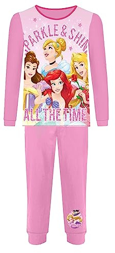 Disney Girls Princess Pyjamas PJs (as8, age, 4_years, 5_years) Pink