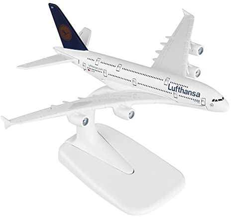 MOUDOAUER 16 x 10 x 9 cm Legierung A380 Deutsch Lufthansa Druckguss Metall Flugzeuge Modell Flugzeug Modell Flugzeug Modell Kollektion