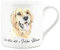 Golden Retriever Gift Mug - White Dog Bone China Coffee/Tea Present by Rhiannon Chauncey