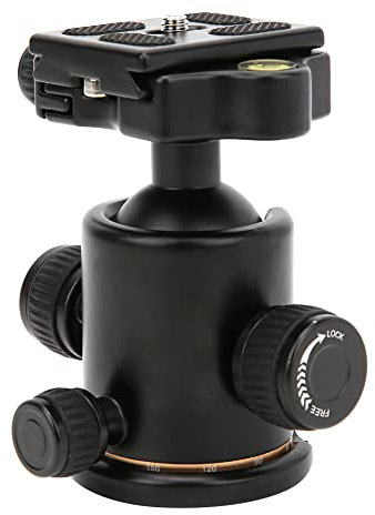 BK-03 Aluminiumlegierung Dämpfung Universal-Stativ-Kugelkopf mit Wasserwaage für DSLR-Kamera