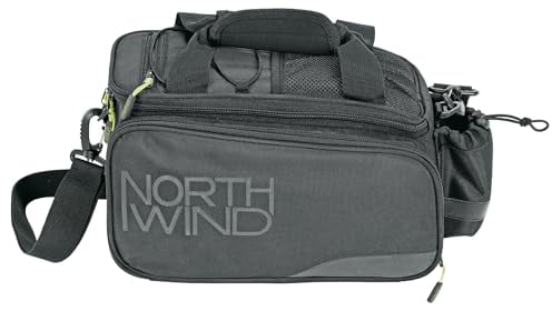 NORTHWIND SMARTBAG Touring MLT Green Gepäckträgertasche - Wasserdicht, hoher Stauraum - Ausklappbare Seitentaschen, Getränkehalter - Robustes Material, reflektierende Elemente
