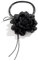 Auony Collana girocollo con fiore nero con rosa con catena regolabile in tessuto per donne ragazze sposa festa di compleanno, Faric