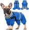 Hjyokuso Wasserdichter Hundemantel, Hundejacke mit Geschirr, Wintermantel Hund für kleine Mittel Große Hunde, Winddichte Winterjacke Hund Outfit mit Reflektierender Streifen und Reißverschluss S-XL