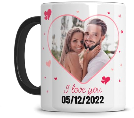 L'épicerie Chérie Mug personnalisé photo et texte ORIGINAL STARMUG VALENTIN, Cadeau saint valentin, tasse saint valentin personnalisée, cadeau amoureux couple, mug je t'aime