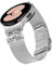 AsohsEN Compatible avec Samsung Galaxy Watch 6 5 4 mm 40 mm/Galaxy Watch 5 Pro 45 mm/Galaxy Watch 6 Classic 43 mm/47 mm, bracelet de sport réglable en métal sans couture pour homme et femme (argenté)