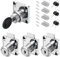 Faankiton 4 Cerraduras de Leva con Llaves, Cerraduras de Leva de Cajón, Cerraduras de Gabinete, Cerradura para Muebles, Cerradura de Armario, Acerradura de Cajón, Cerradura de Gabinete 22mm (Plata)