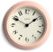 Jones Clocks® Frieze orologio da parete | Classico rotondo 23cm | Rosa | Elegante e funzionale per ambienti ampi o ridotti, da cucina a camera da letto