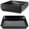 TAICHEUT 12Pcs 12 Inch Black Square Plant Pot Saucers, 29 x 4 cm Plastic Flower Drip Trays, Square Planter Tray for Indoor, Outdoor, Gardens