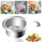 Panier de Vidange d'évier en Acier Inoxydable en Forme de Cygne, Panier de Crépine d'évier d'angle, Panier de Vidange d'évier de Cuisine, Passoire INOX, Laver et égoutter au-Dessus de l'évier