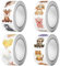 Alovez 2000 Stück Runde Tier Aufkleber, Animal Sticker Rolle, 32 Muster Animal Sticker Rolle Runde Aufkleber Kinder Selbstklebende für Mädchen Junge
