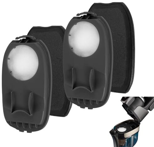 2 Stück Filter Zubehör Kompatibel mit PHILIPS AquaTrio 9000 Series XW9383 XW9385 XW9382,Ersatzfilter für AquaTrio Kabellos,Staubsauger Teile Waschbar Filter Ersatz Roboter Kehrmaschine Ersatzteil