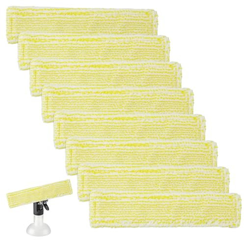 8 Stück Ersatzpads für Kärcher Fenstersauger, Mikrofaser Wischbezüge für WV2, WV5, WV6 Plus Premium, Ersatzteile und Zubehör für KärcherFensterreiniger