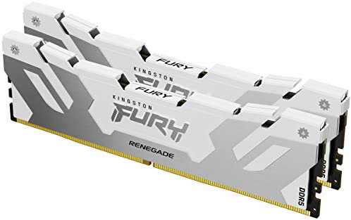 Kingston FURY Renegade DDR5 Argento/Bianco XMP 48GB (2x24GB) 8800MT/s CL42 CUDIMM Memoria Gaming per Computer Kit da 2 - KF588CU42RWK2-48