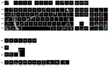 ExploTex Keycap Set Black Marble Original-Profile (129 Stück/nicht transparent), tiefes, reines Schwarz versprüht Luxus und präsentiert eine romantische Punk-meets-Mechanical-Ästhetik