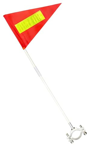 Atv Safety, Reflective Waterproof Flagpole, Adjustable with Lightweight Mount, Safety Tool with High Visibility, Riding Flags with Bright Design, Outdoor Flags for Camping Hiking