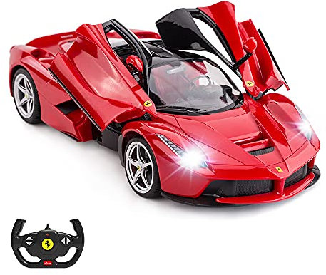 RASTAR LaFerrari Remote Control Car, 1:14 Ferrari RC Toy Car for Kids Boys Adults, Red Ferrari Model