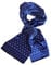 Posh Gear Herren Seiden Schal Satinata, blau aus 100% Seide