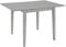 vidaXL Gummiholz Massivholz Esstisch Esszimmertisch Küchentisch Speisetisch Ausziehtisch Holztisch Tisch Esszimmer Küche Grau MDF Ausziehbar 80-120 cm